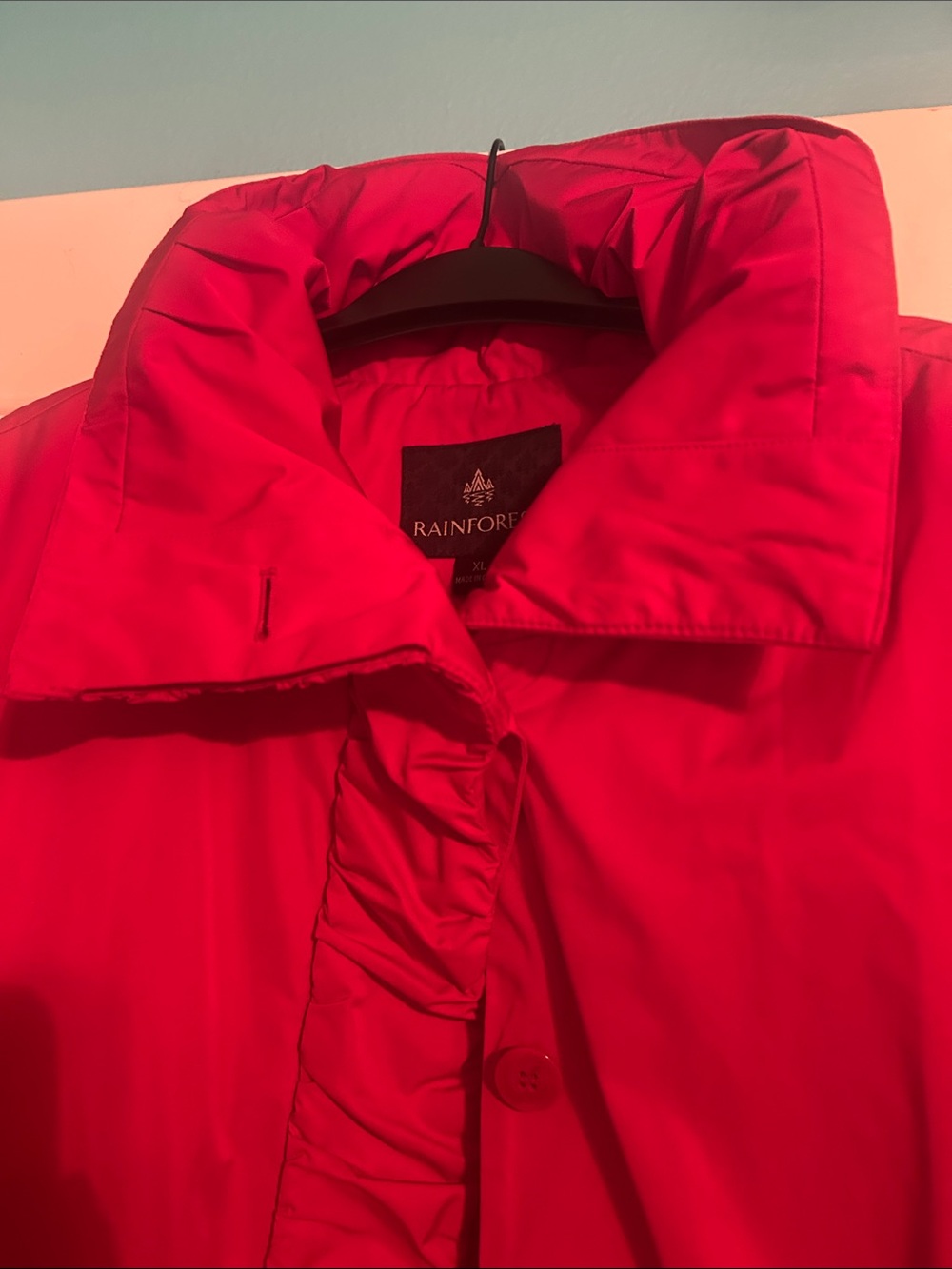RAINFOREST Red Button-Front Utility Jacket - Picture 3 of 7